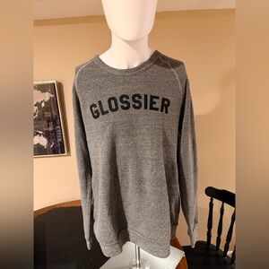 Glossier Heather Gray Crewneck
